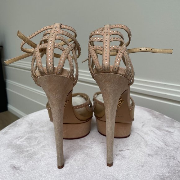 CHARLOTTE OLYMPIA BUDE CRYSTAL PLATFORM HEELS - Picture 3 of 5